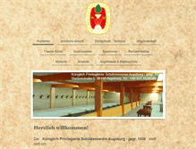 Tablet Screenshot of kgl-priv-schuetzenverein-augsburg.de